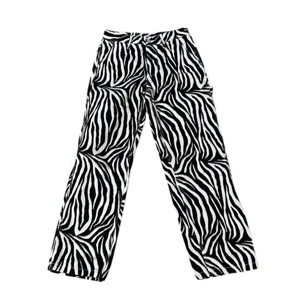BDG Urban Outfitters zebra jeans Carpenter y2k 80s retro gorpcore size 26 inch